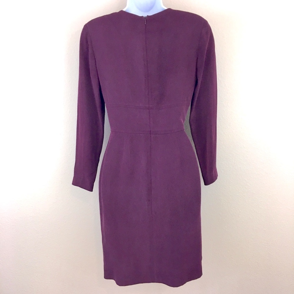 Jones New York Silk Faux Wrap Dress - Picture 3 of 6